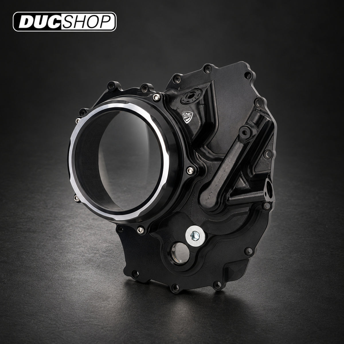 CNC Racing Clear Wet Clutch Cover for the Ducati 890 V2 Engine (2025+) | Wet Clutch Covers | ducshop.com