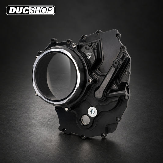 CNC Racing Clear Wet Clutch Cover for the Ducati 890 V2 Engine (2025+) | Wet Clutch Covers | ducshop.com