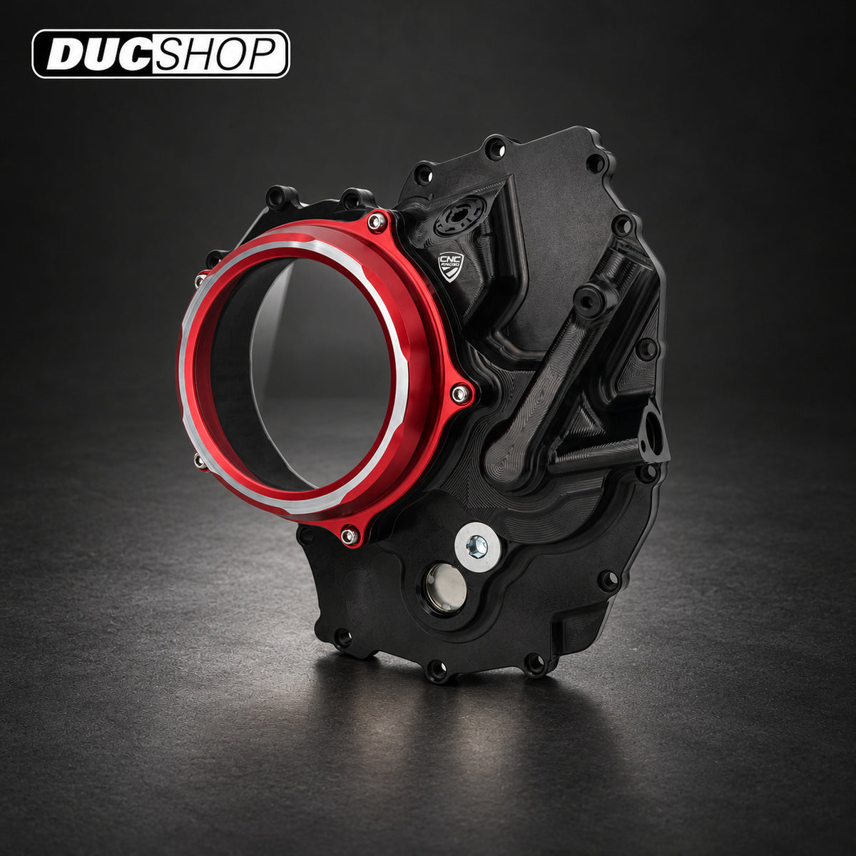 CNC Racing Clear Wet Clutch Cover for the Ducati 890 V2 Engine (2025+) | Wet Clutch Covers | ducshop.com