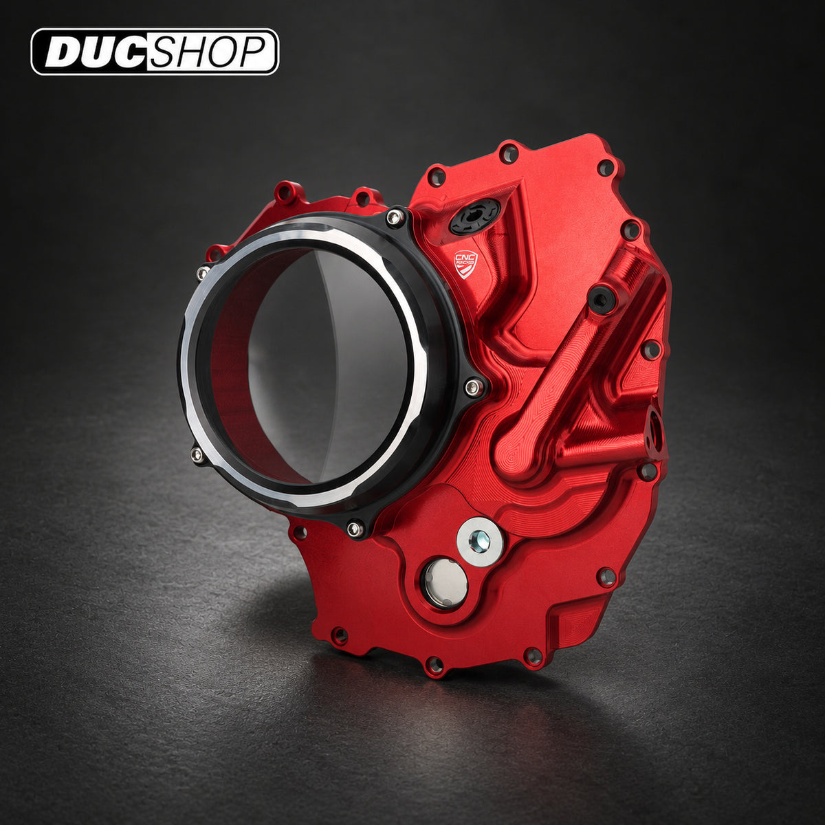 CNC Racing Clear Wet Clutch Cover for the Ducati 890 V2 Engine (2025+) | Wet Clutch Covers | ducshop.com