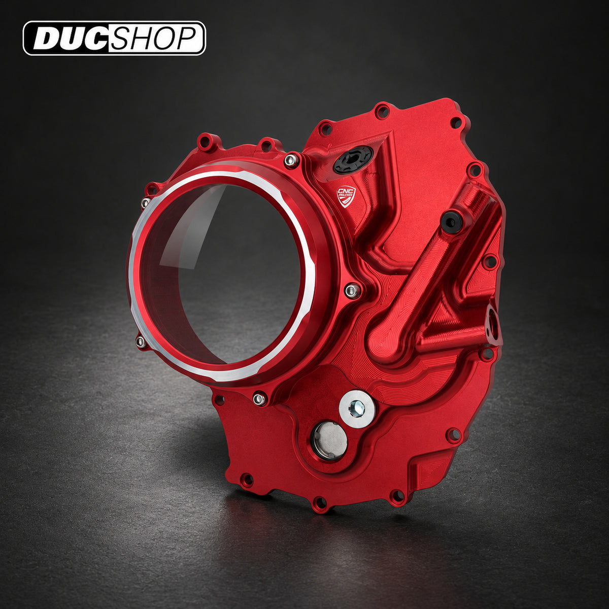 CNC Racing Clear Wet Clutch Cover for the Ducati 890 V2 Engine (2025+) | Wet Clutch Covers | ducshop.com