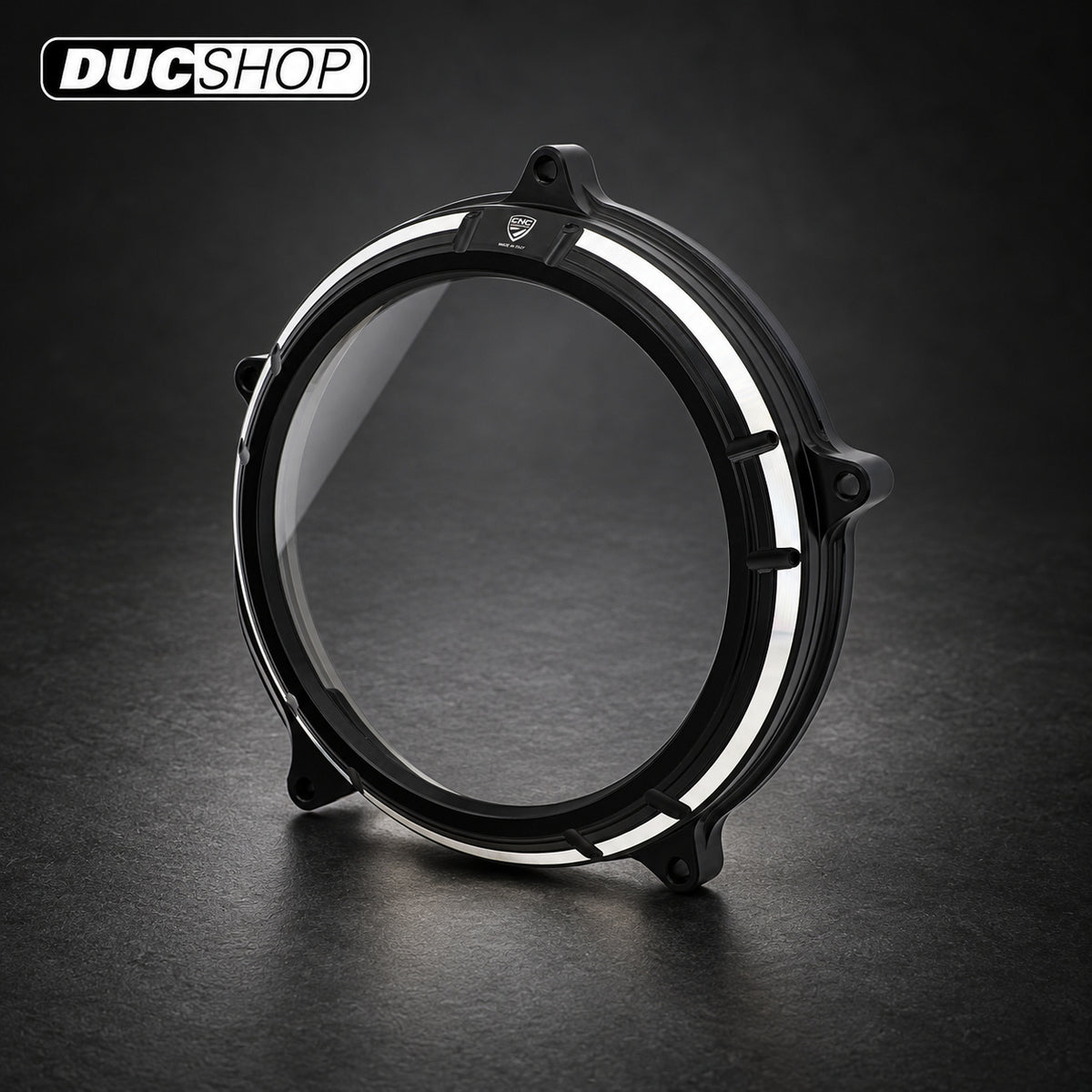 CNC Racing Bi-Color Clear Wet Clutch Cover for KTM 950-990-1190-1195-1290-1390 (LC8 Motors) | Wet Clutch Covers | ducshop.com