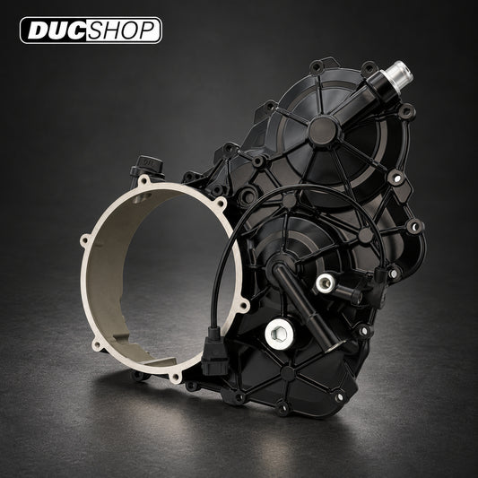 Magnesium Clutch Side Case Kit for Clear Wet Clutch Cover for the Ducati Streetfighter V4 / S (20-22) | Wet Clutch Covers | ducshop.com