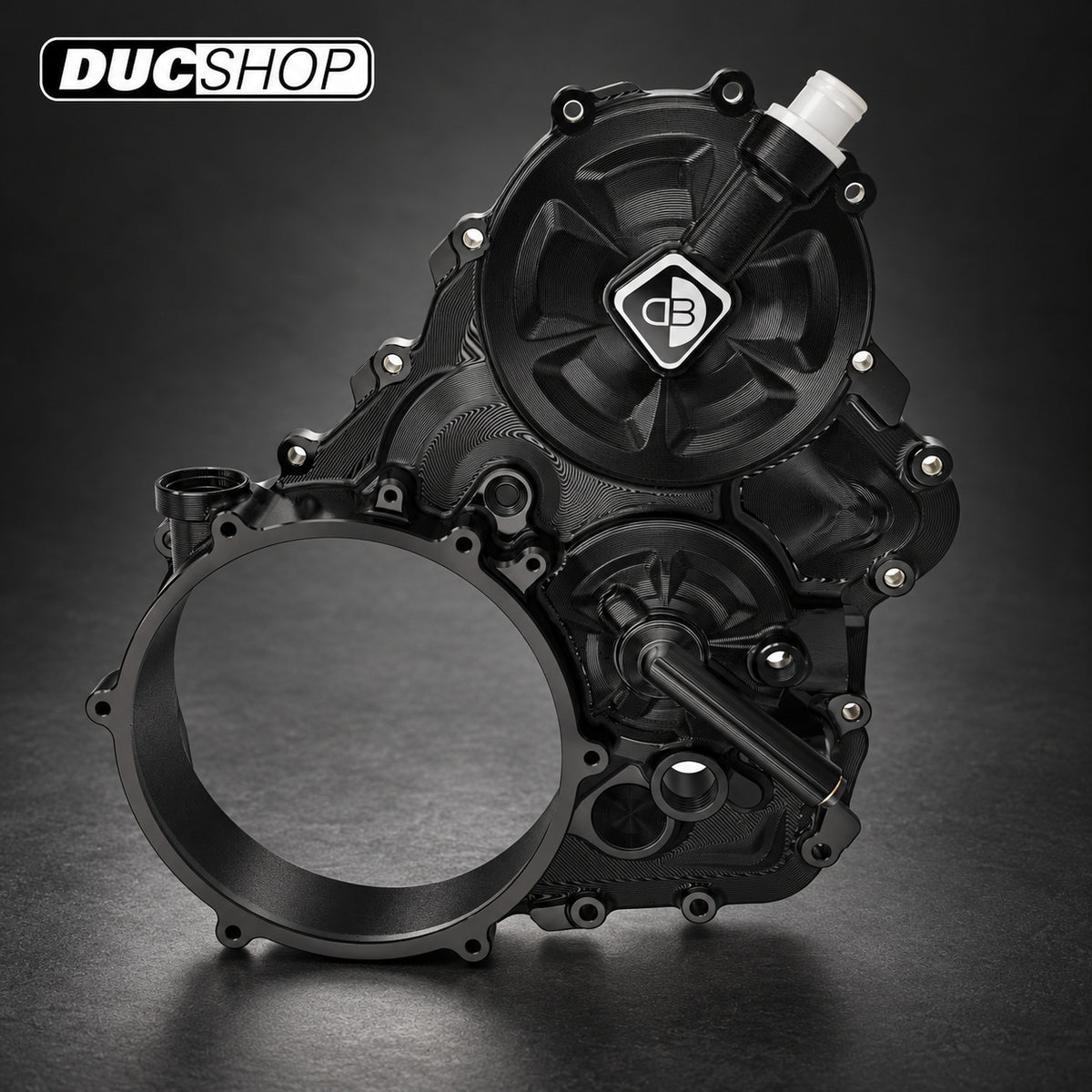 DBK Special Parts (Ducabike) Billet Clutch Side Case Kit for Clear Wet/ Wet Clutch Cover for the Ducati Streetfighter V4 / S (20-24) | Wet Clutch Covers | ducshop.com