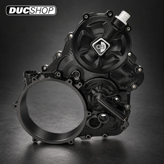 DBK Special Parts (Ducabike) Billet Clutch Side Case Kit for Clear Wet/ Wet Clutch Cover for the Ducati Streetfighter V4 / S (20-24) | Wet Clutch Covers | ducshop.com
