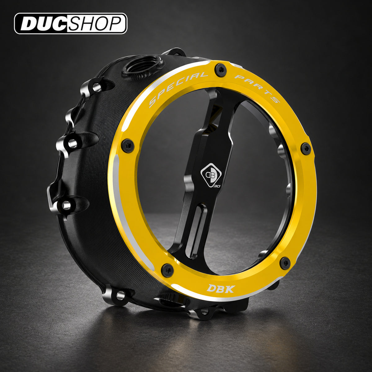 DBK Special Parts (Ducabike) EVO-3D Clear Wet Clutch Cover for the BMW S1000RR (2020+) / S1000R / S1000XR (2021+) / M1000RR / M1000R / M1000XR | Wet Clutch Covers | ducshop.com