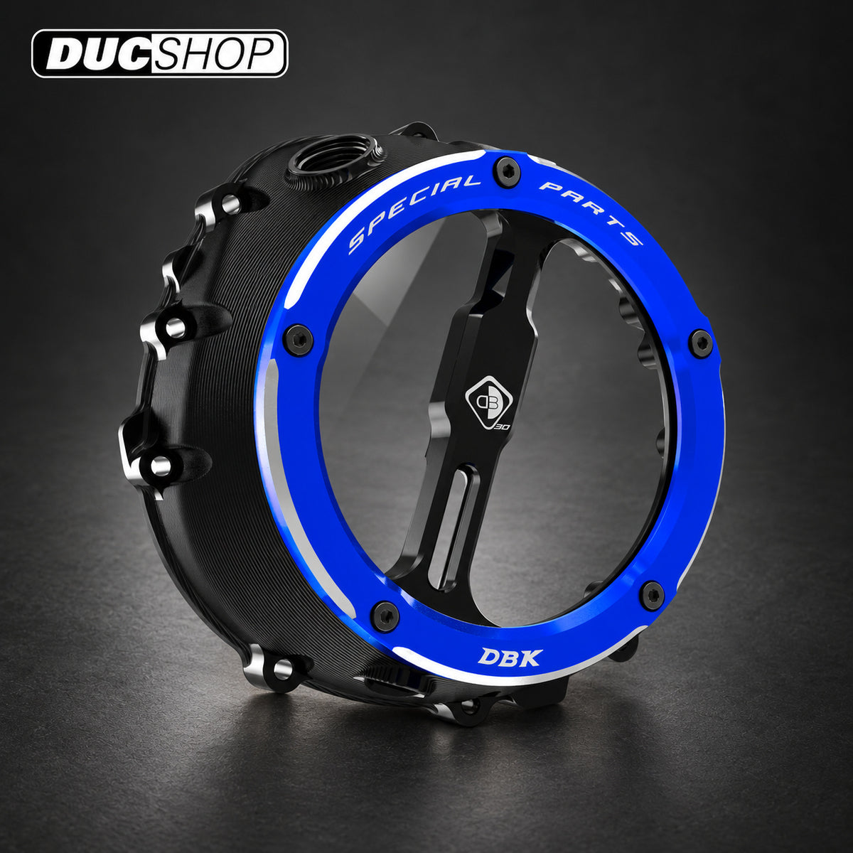DBK Special Parts (Ducabike) EVO-3D Clear Wet Clutch Cover for the BMW S1000RR (2020+) / S1000R / S1000XR (2021+) / M1000RR / M1000R / M1000XR | Wet Clutch Covers | ducshop.com