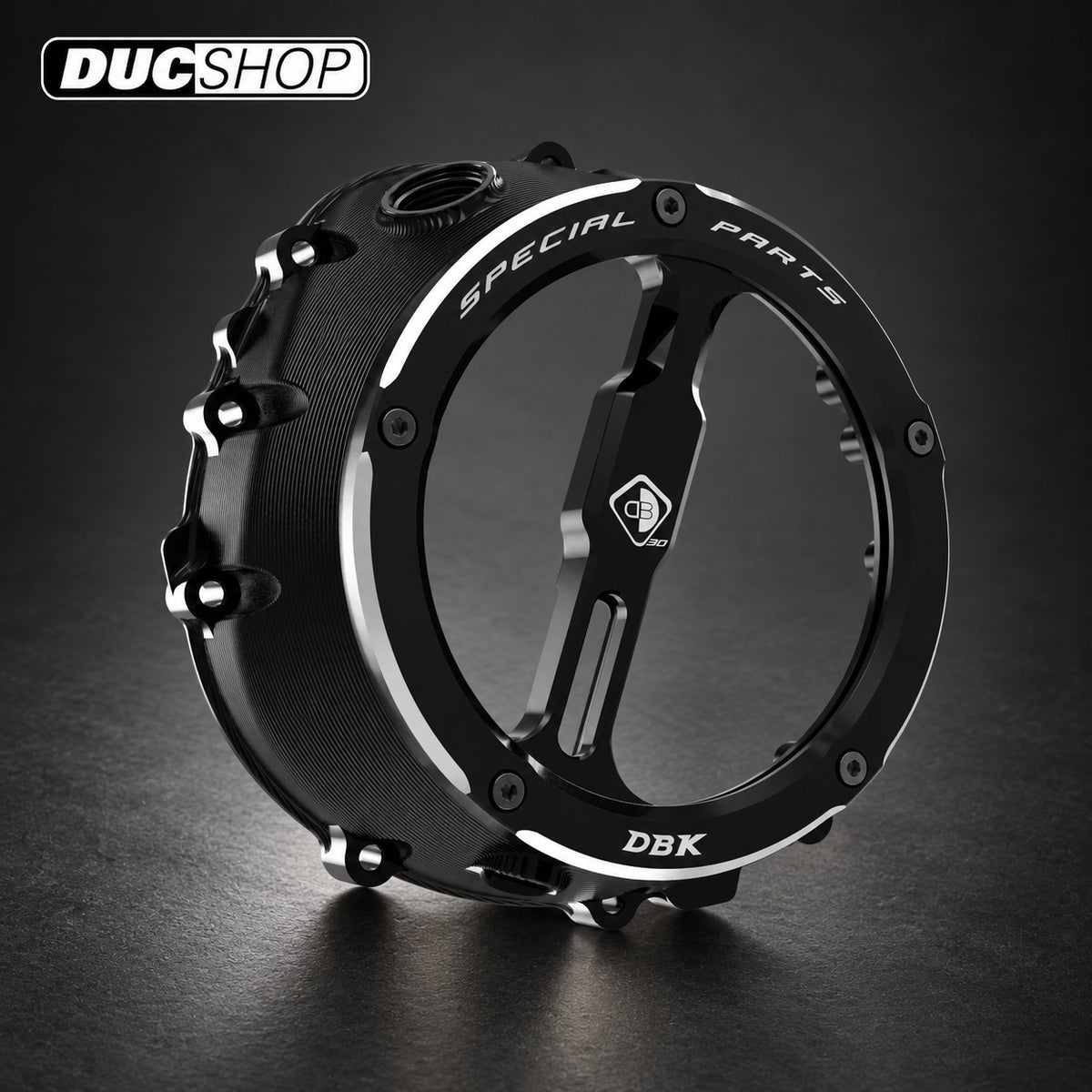 DBK Special Parts (Ducabike) EVO-3D Clear Wet Clutch Cover for the BMW S1000RR (2020+) / S1000R / S1000XR (2021+) / M1000RR / M1000R / M1000XR | Wet Clutch Covers | ducshop.com