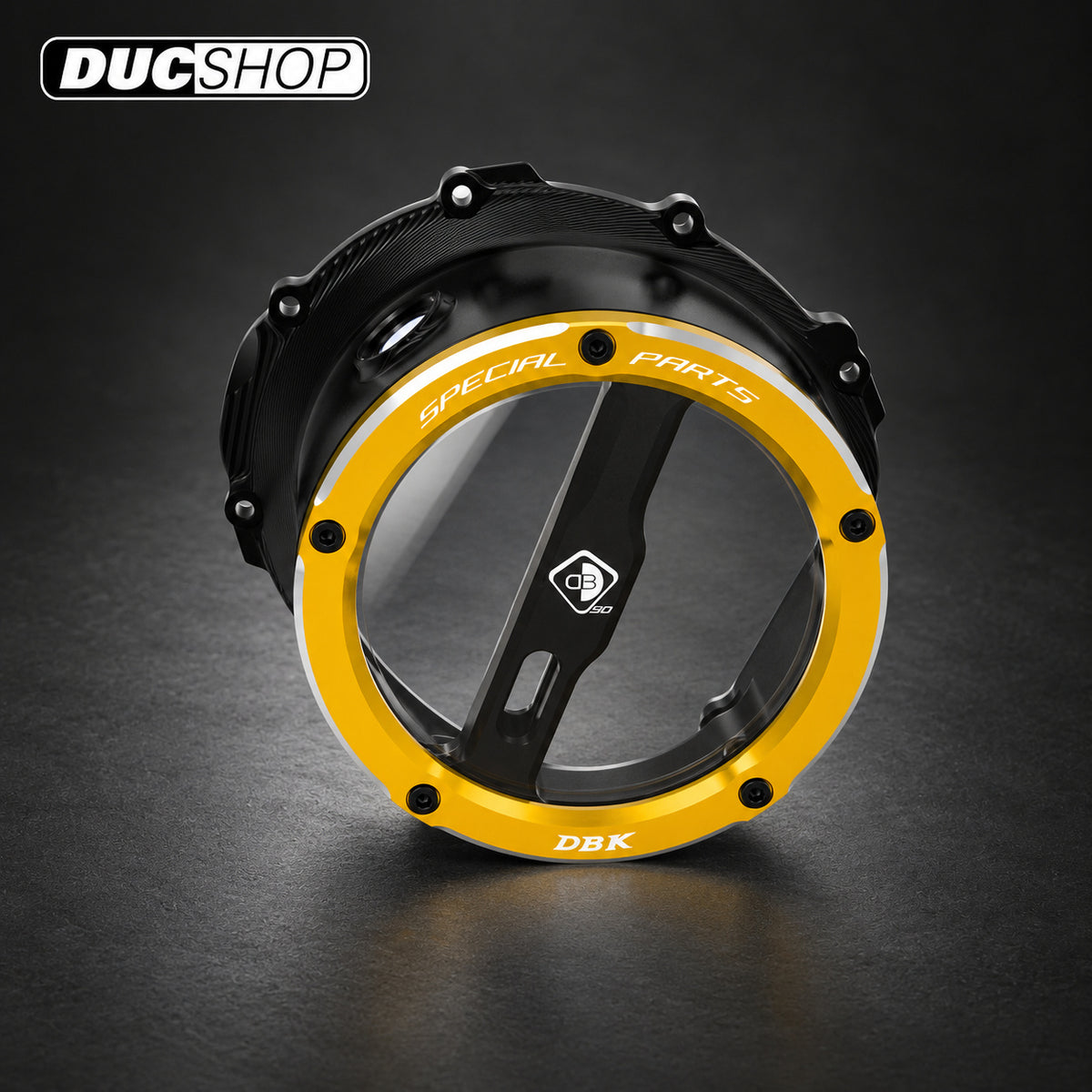 DBK Special Parts (Ducabike) EVO-3D Clear Wet Clutch Cover for the Triumph Street Triple 765 (2017+) | Wet Clutch Covers | ducshop.com