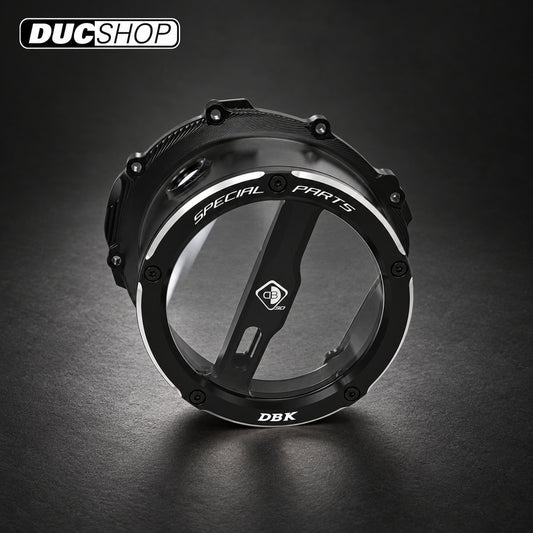 DBK Special Parts (Ducabike) EVO-3D Clear Wet Clutch Cover for the Triumph Street Triple 765 (2017+) | Wet Clutch Covers | ducshop.com