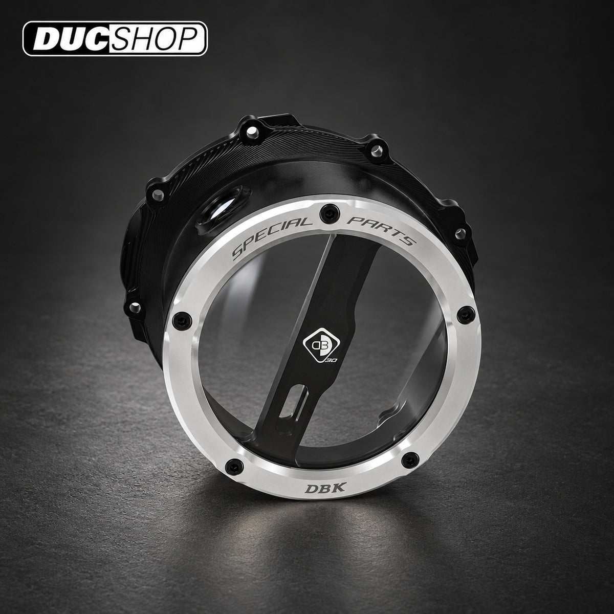 DBK Special Parts (Ducabike) EVO-3D Clear Wet Clutch Cover for the Triumph Street Triple 765 (2017+) | Wet Clutch Covers | ducshop.com