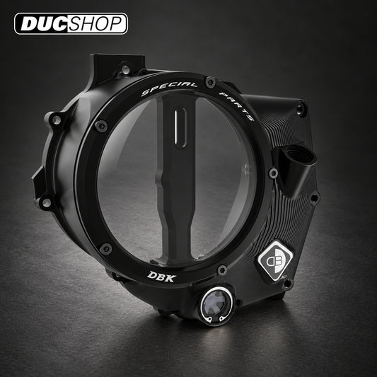 DBK Special Parts (Ducabike) EVO-3D Clear Wet Clutch Cover for the KTM 990 Duke (2024+) | Wet Clutch Covers | ducshop.com