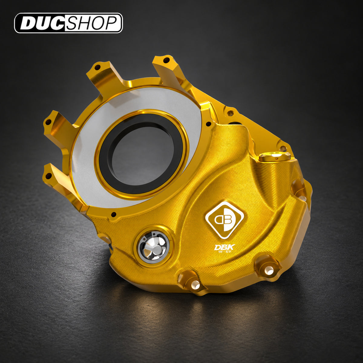 DBK Special Parts (Ducabike) 3D Machined Billet Vented Clutch Side Engine Case Cover for Dry Clutch Ducati | Dry Clutch Covers | ducshop.com