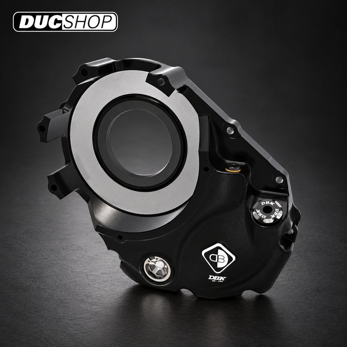 DBK Special Parts (Ducabike) 3D Machined Billet Vented Clutch Side Engine Case Cover for Dry Clutch Ducati | Dry Clutch Covers | ducshop.com