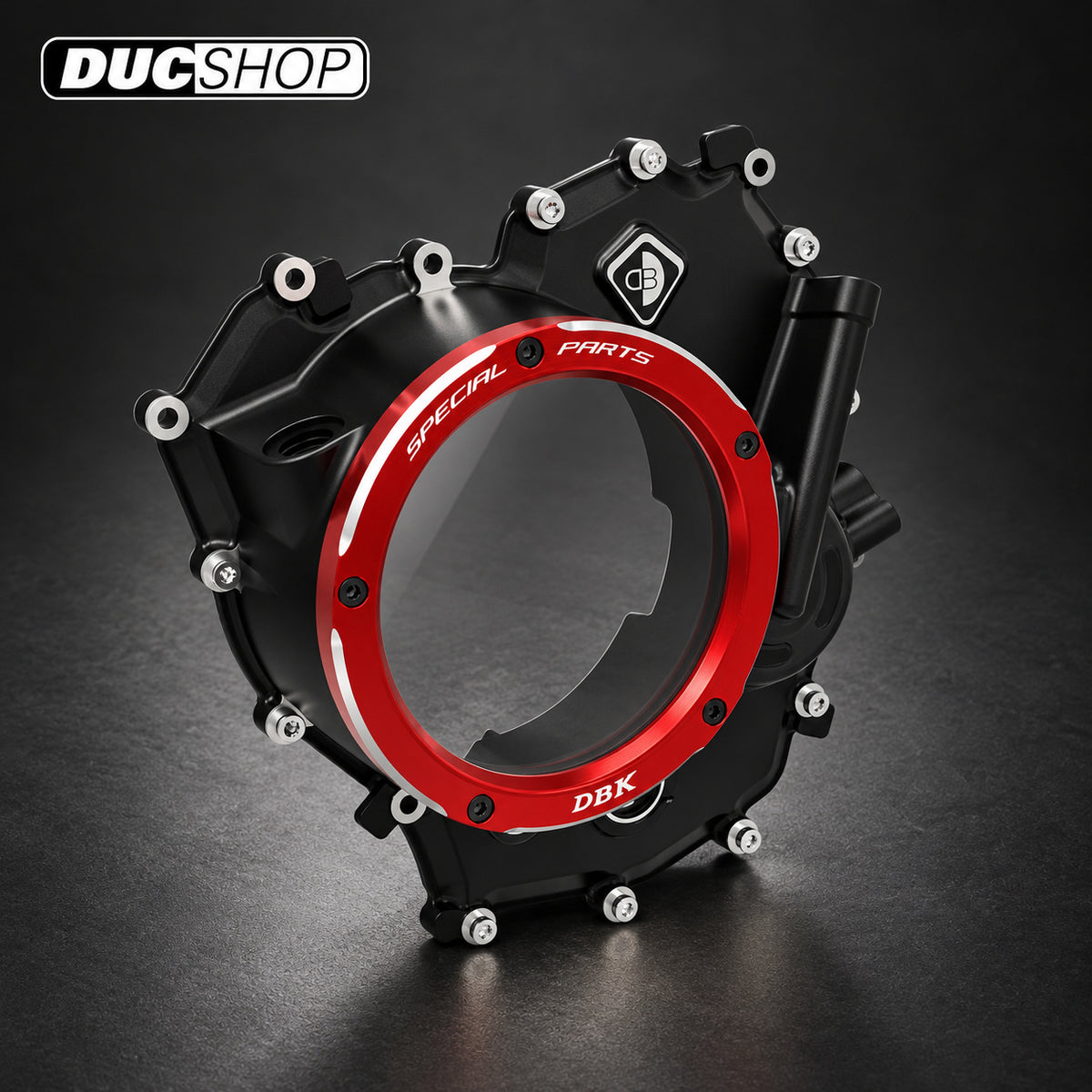 DBK Special Parts (Ducabike) Clear Wet Clutch Cover for the Ducati 890 V2 Engine (2025+) | Wet Clutch Covers | ducshop.com