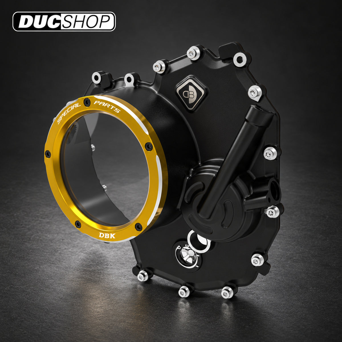 DBK Special Parts (Ducabike) Clear Wet Clutch Cover for the Ducati 890 V2 Engine (2025+) | Wet Clutch Covers | ducshop.com