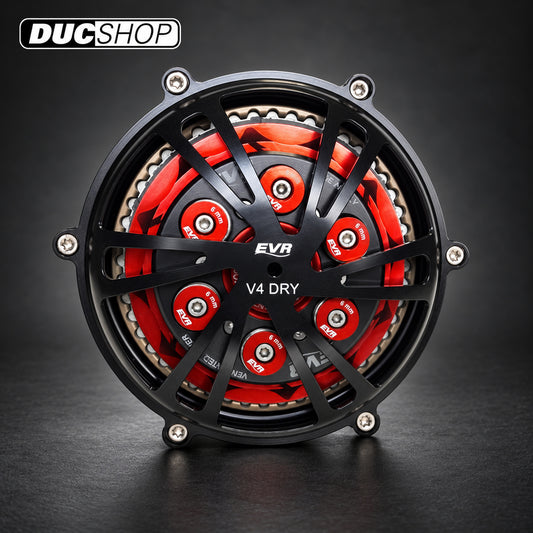 EVR Dry Vented Clutch Cover For Ducati Panigale V4 R / SP and V4 Models with a Dry Clutch Conversion Kit | Dry Clutch Covers | ducshop.com