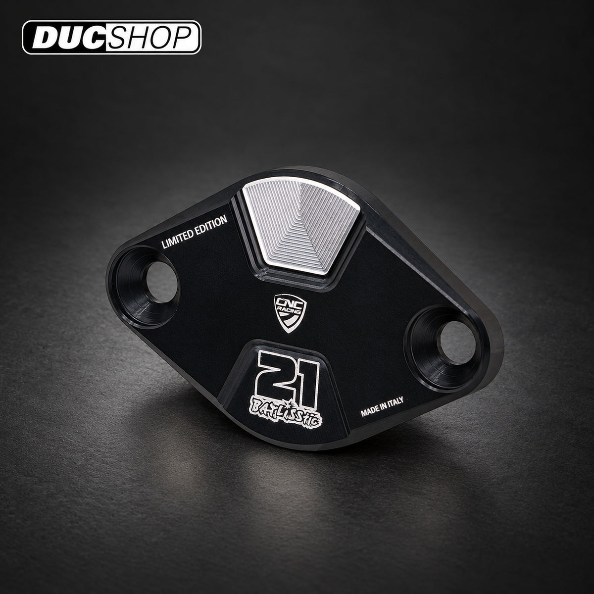 CNC Racing Troy Bayliss Timing Inspection Cover — Ducati V4 — representative product view; selected finish may vary | Engine Accessories | ducshop.com