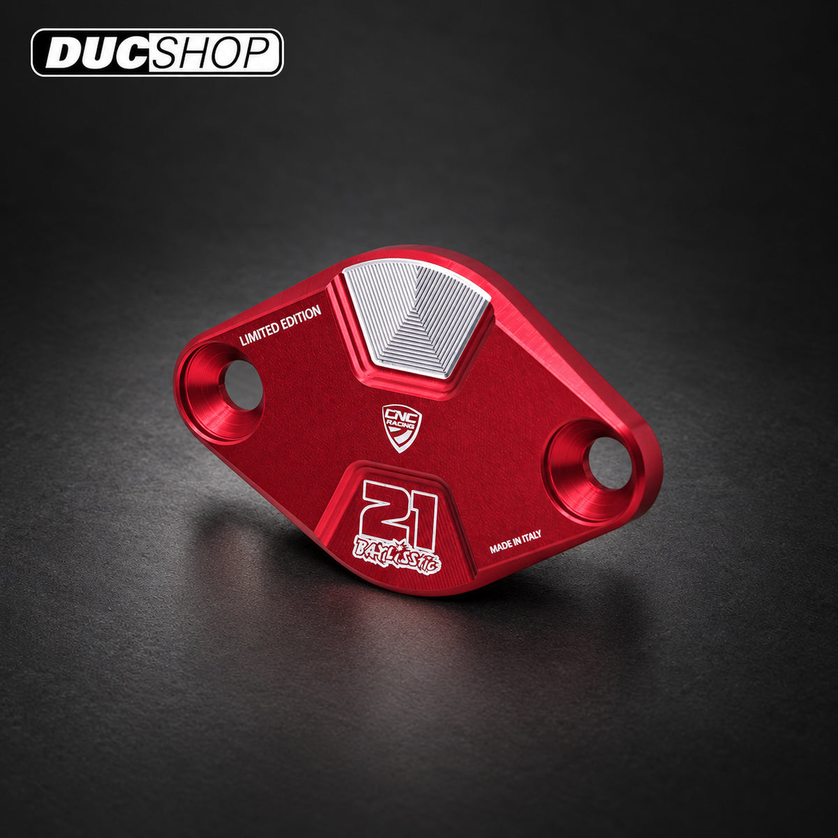 CNC Racing Troy Bayliss Timing Inspection Cover — Ducati V4 — representative product view; selected finish may vary | Engine Accessories | ducshop.com