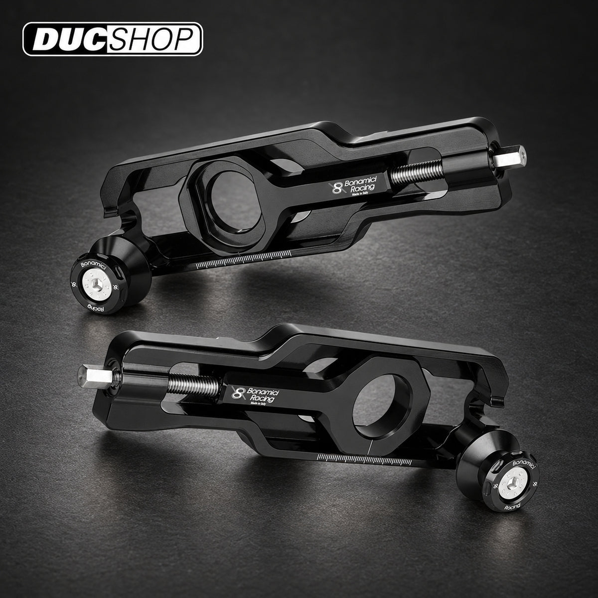 Bonamici Racing Aluminum Chain Adjuster with Spools for BMW S1000XR (2020+) / M1000XR (2024+) | Chain Adjusters | ducshop.com