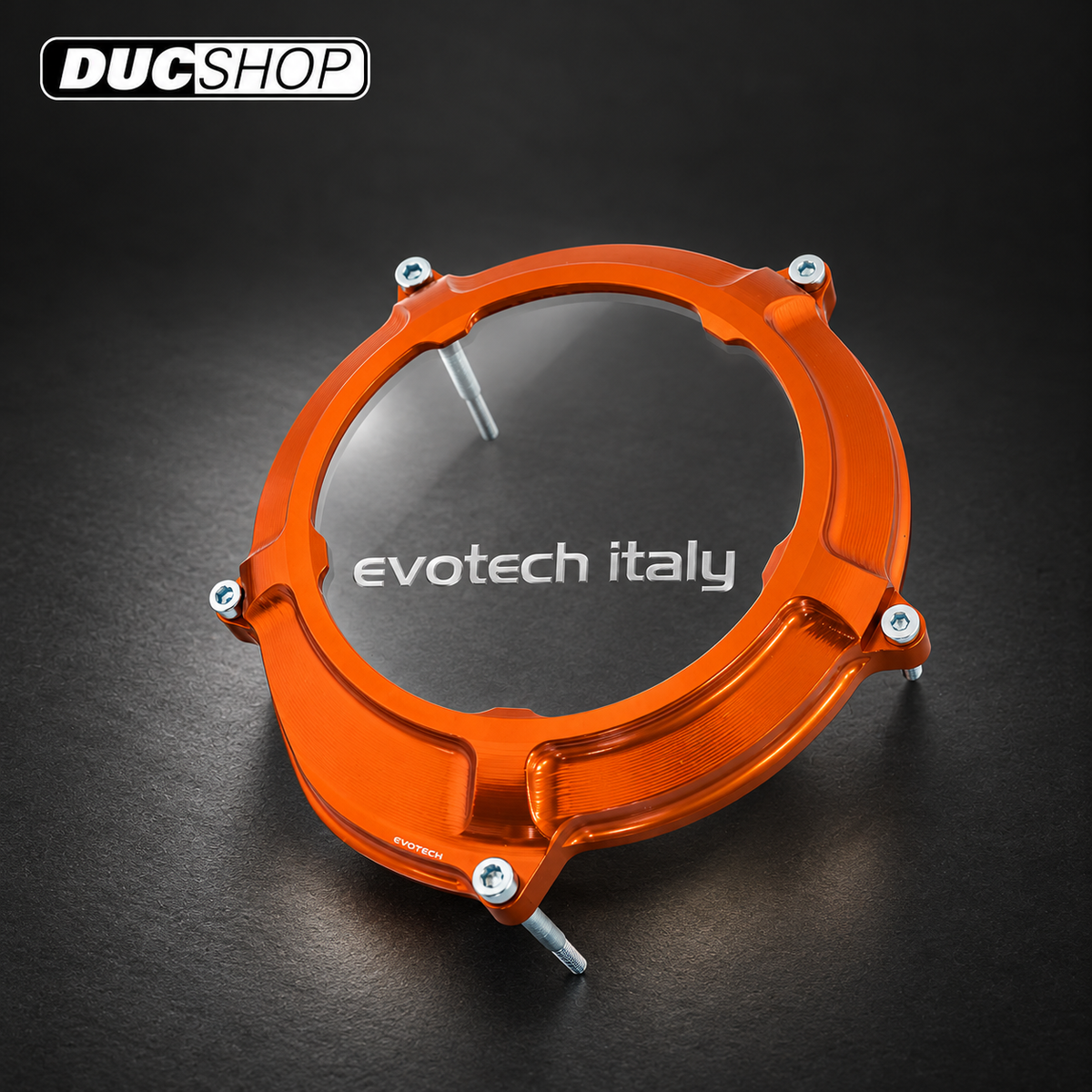 Evotech Srl Clear Wet Clutch Cover for KTM 950-990-1190-1195-1290-1390 (LC8 Motors) | Wet Clutch Covers | ducshop.com