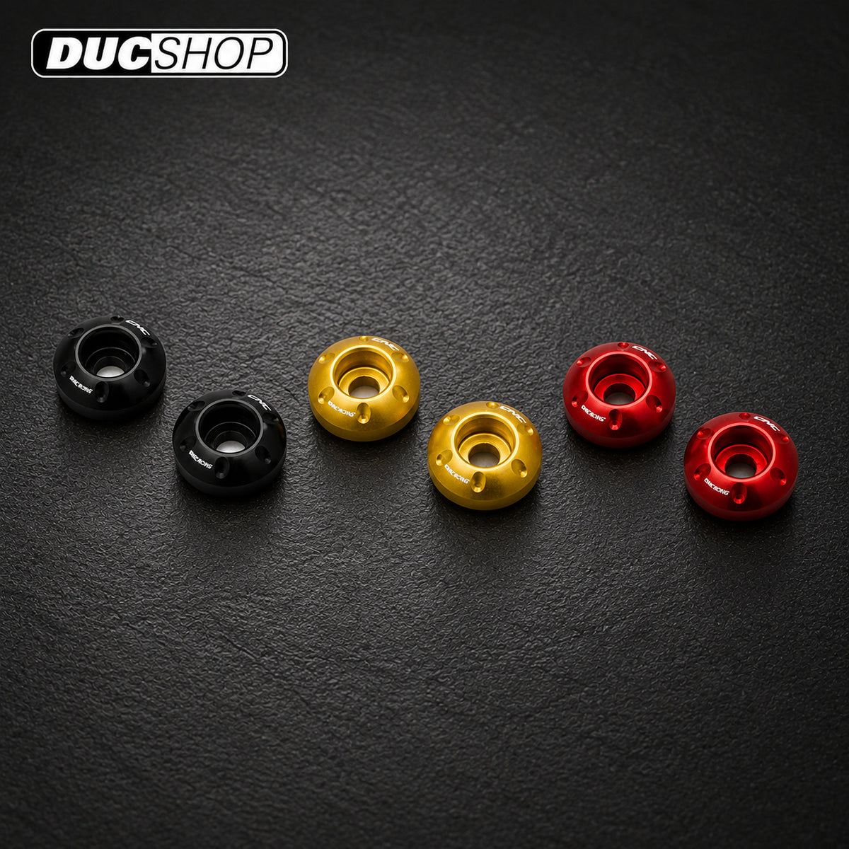CNC Racing Hand Guard End Spacers for Multistrada V4 / 1260 / 1200 / 950 / V2, and DesertX | Bar End Protection | ducshop.com