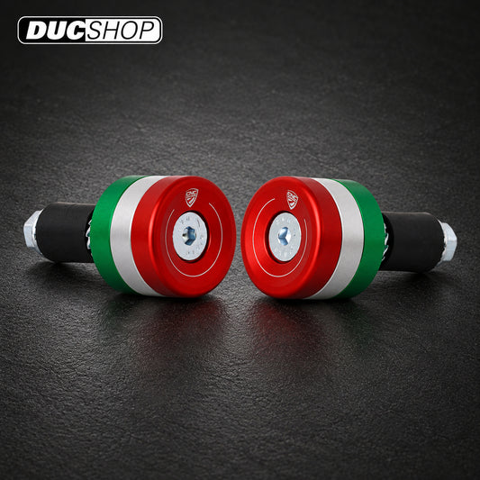 CNC Racing Type 8 'TriColore' Universal Bar Ends | Bar End Protection | ducshop.com