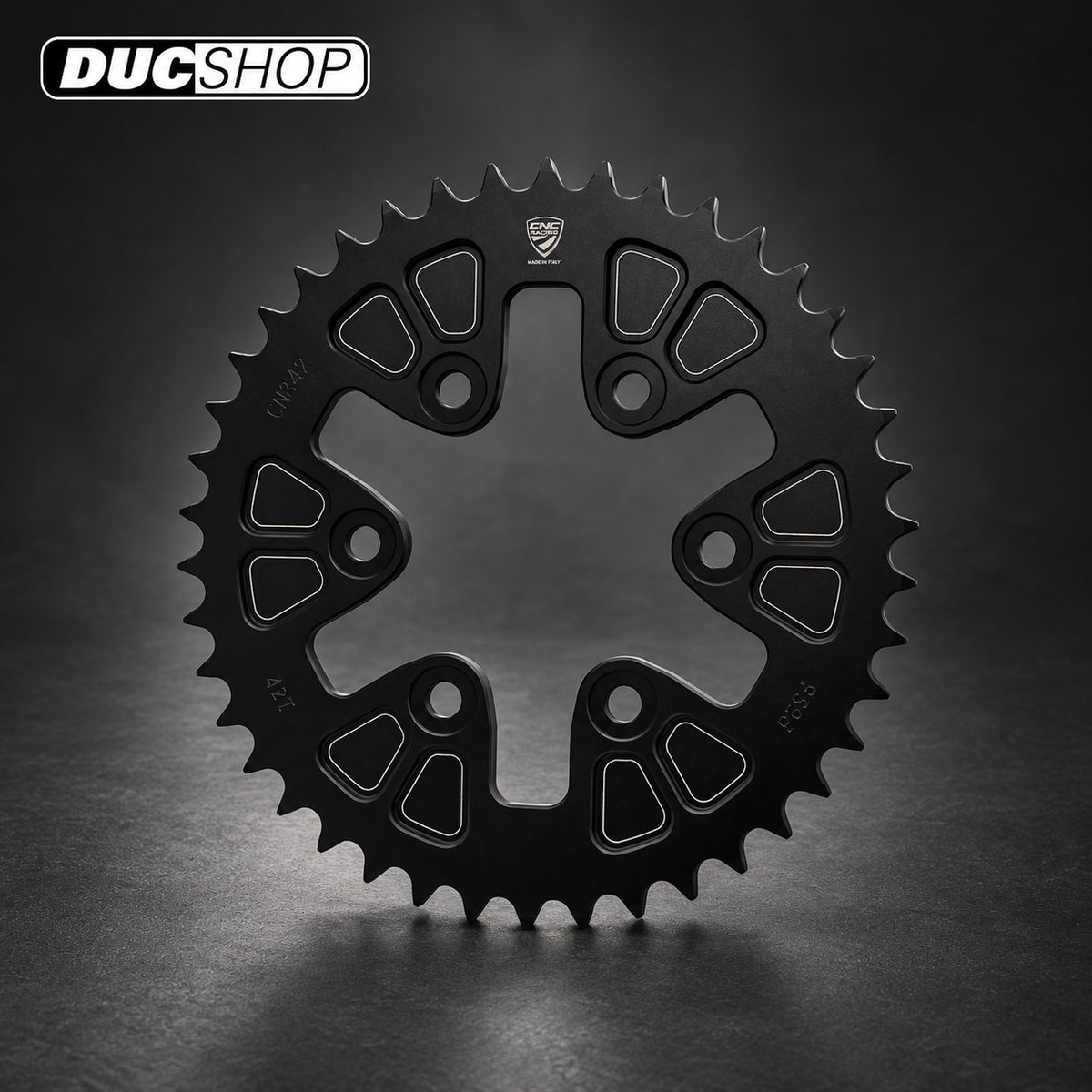 CNC Racing Aluminum Rear Sprocket for FC250 and FC251 Sprocket Carriers | Dual Sided Swingarm Rear Sprockets | ducshop.com