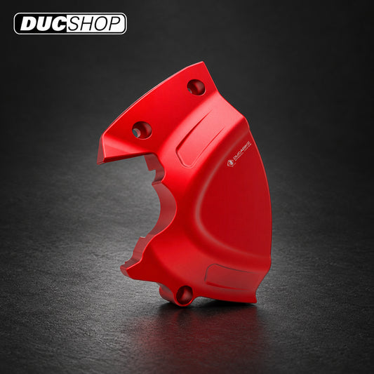 DBK Special Parts (Ducabike) Billet Sprocket Cover for 2017+ Ducati Monster 1200 and 821 and Supersport with Hydraulic Conversion Kits — representative product design; finishes may vary | ducshop.com