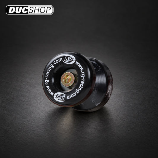 R&G Racing Cotton Reels for Aprilla RSV Mille '98-03, RSV4 Factory '10-14, RSV4R '09-14, RSV4-RF '15-18, RSVR '01-07, Tuono '03-07, Tuono V4 Factory APRC ' 11-14 & Norton Commando 961 Sport '15-17 models | Swingarm Spools | ducshop.com