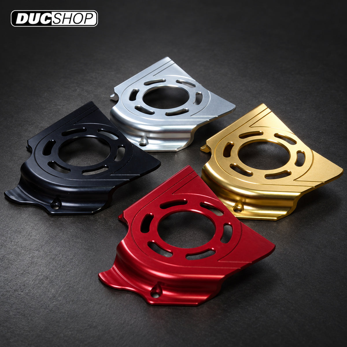 TPO Chicane Front Sprocket Cover For most Ducati — representative product design; finishes may vary | ducshop.com