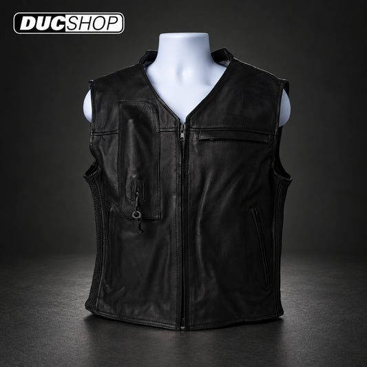 Helite Custom Leather Airbag Vest