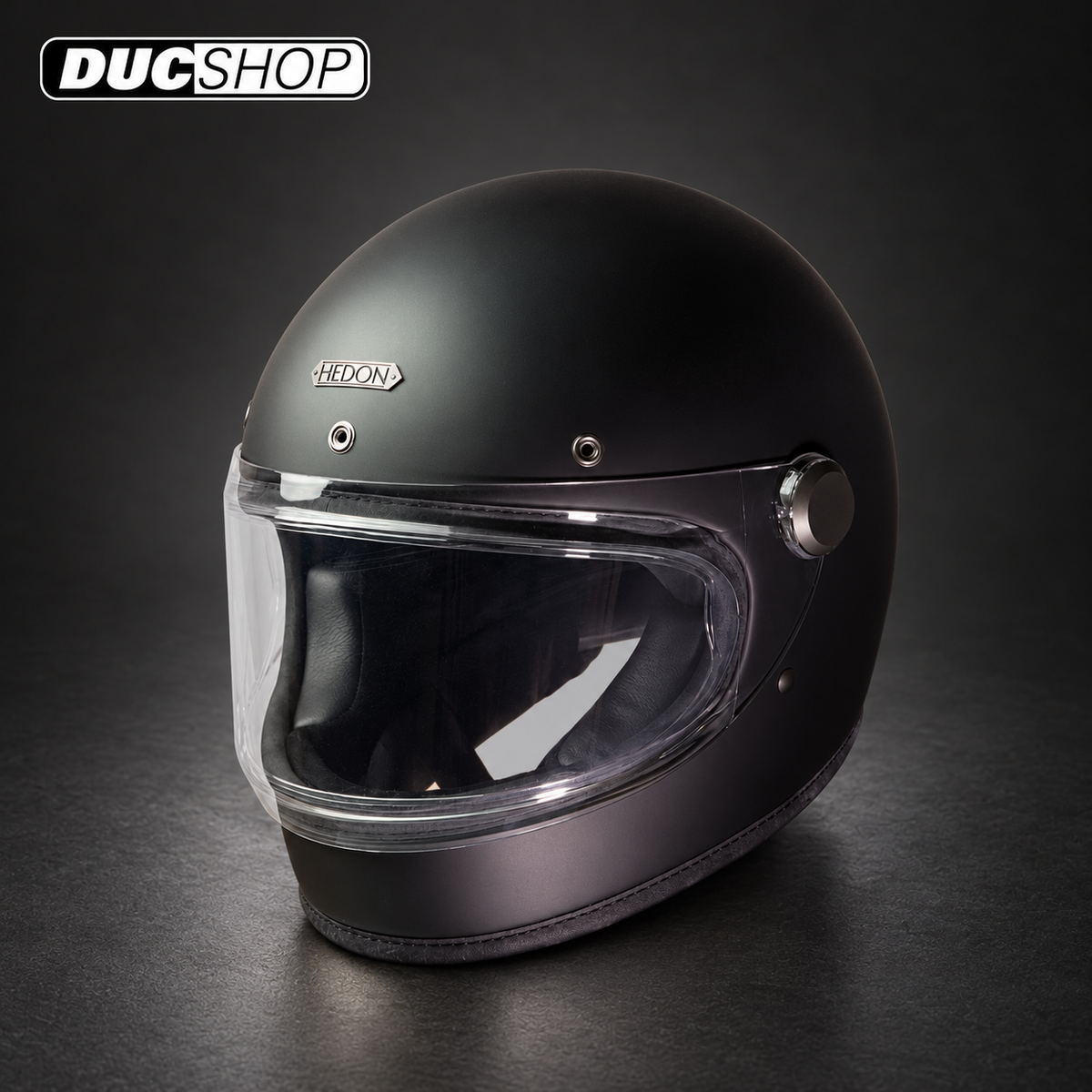 Hedon Heroine Racer Coal Matte Helmet | Street Helmets | DucShop