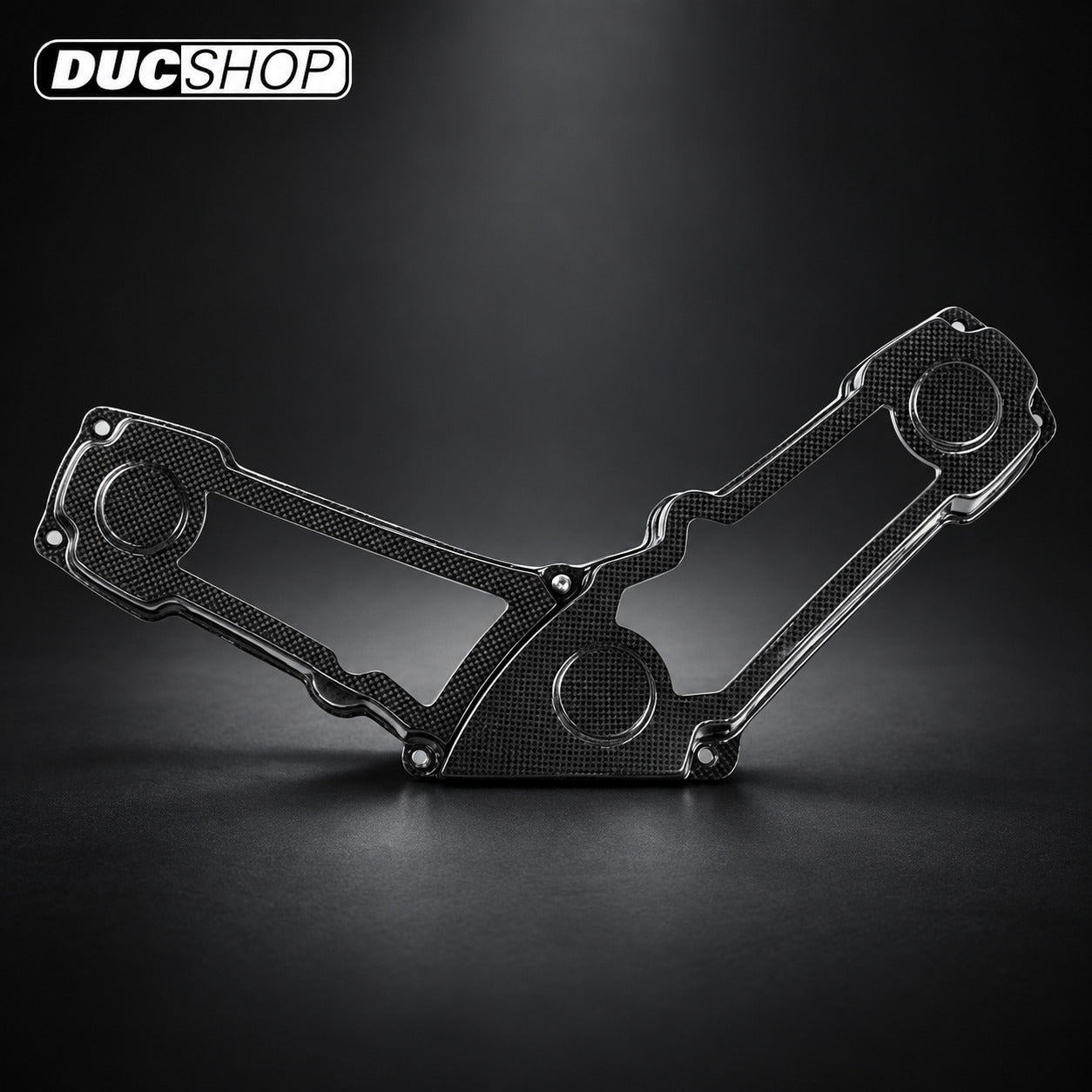 AviaCompositi Carbon Fiber And Clear Window Belt Covers for Ducati Monster and Supersport 600 / 750 for Ducati motorcycles - DucShop