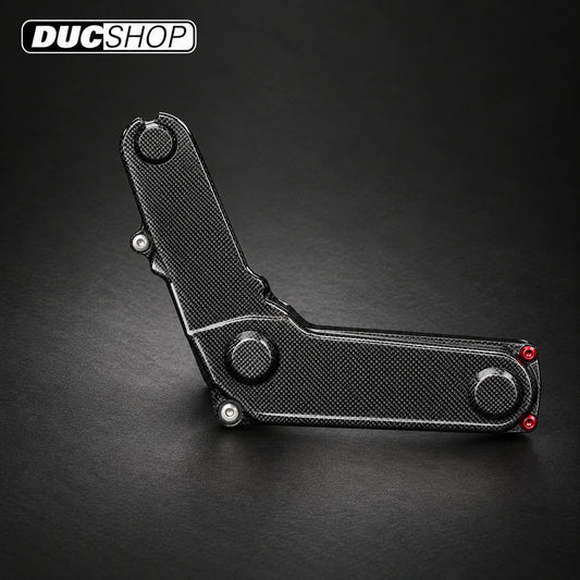 AviaCompositi Carbon Fiber Belt Covers for Ducati Monster and Supersport 620 / 695 / 800, S2R 800, and Multistrada 620 — carbon-fiber timing-belt-cover kit | Belt Covers | ducshop.com