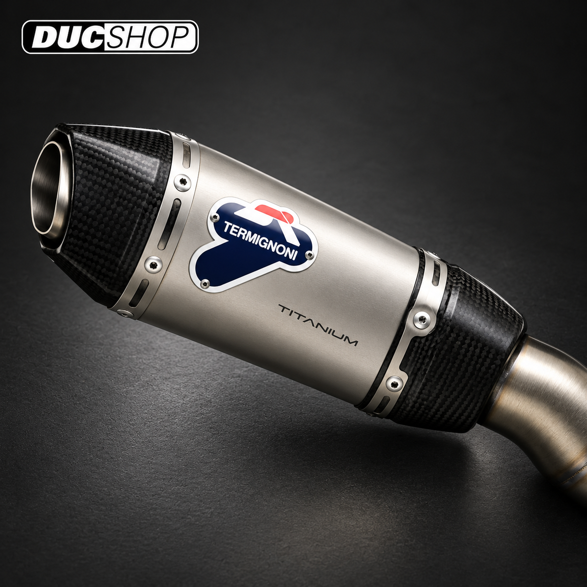 Termignoni DELTA Full Titanium Exhaust — Panigale V4 2025+ — representative product view; see selected configuration and listing contents | Exhausts | ducshop.com