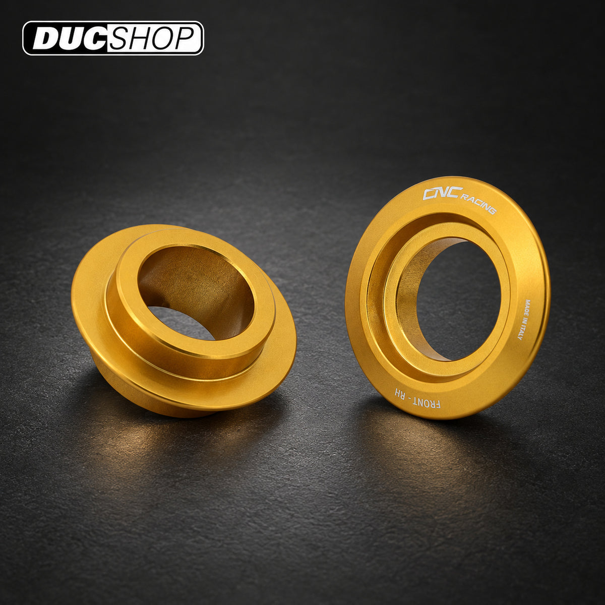 CNC Racing Front Captive Wheel Spacers DAA51 — Ducati — representative product view; check selected option and contents | Axles & Axle Nuts | ducshop.com