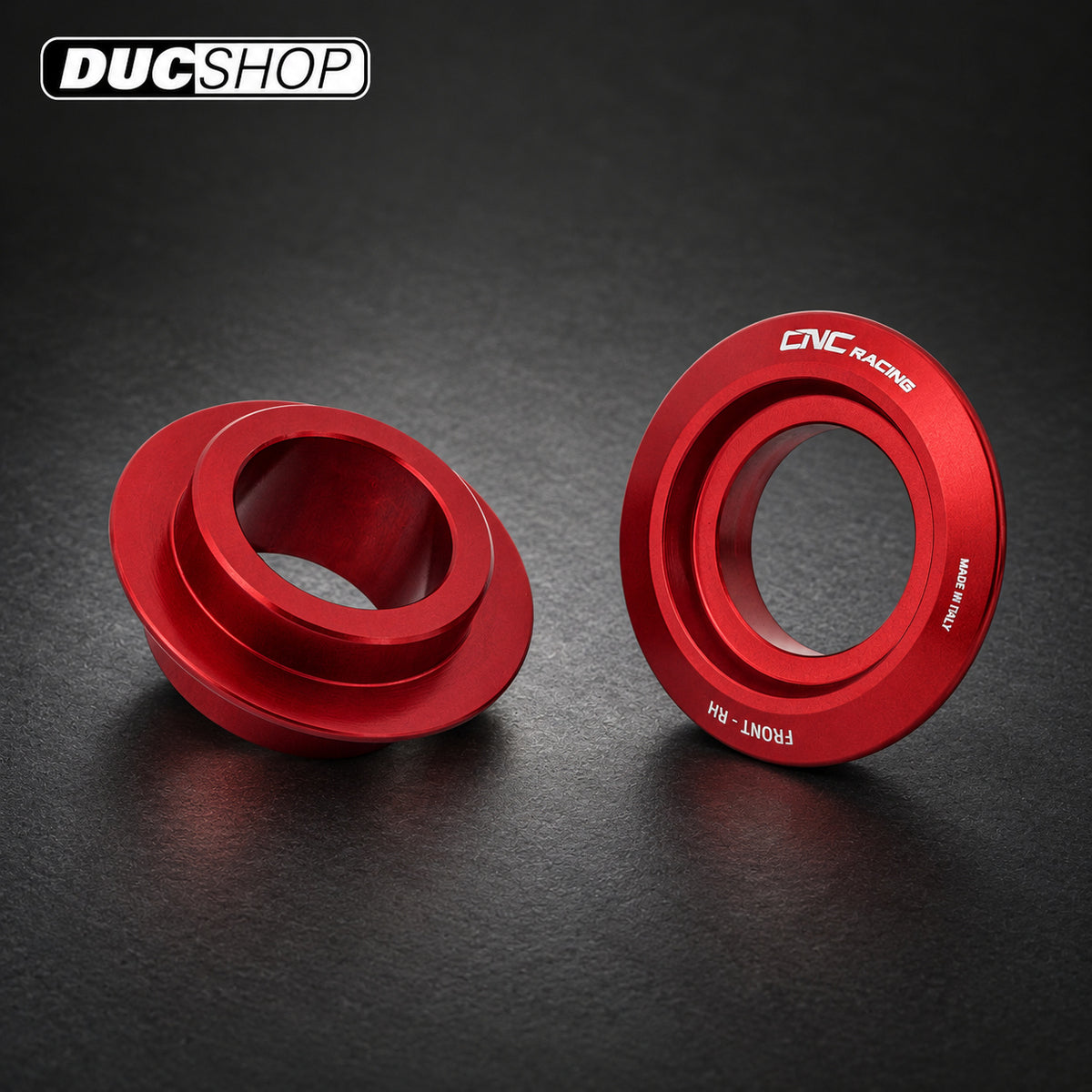 CNC Racing Front Captive Wheel Spacers DAA51 — Ducati — representative product view; check selected option and contents | Axles & Axle Nuts | ducshop.com