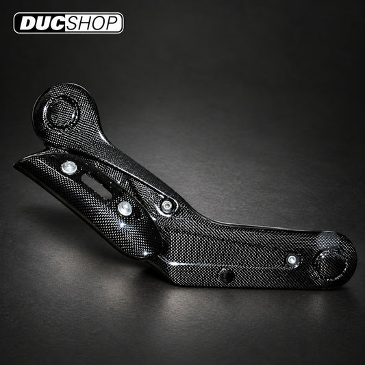 CARBONVANI - DUCATI MONSTER 696 / 796 CARBON FIBER COMPLETE TIMING BELT COVER KIT — gloss carbon-fiber timing-belt-cover design; finishes and weaves vary | Belt Covers | ducshop.com