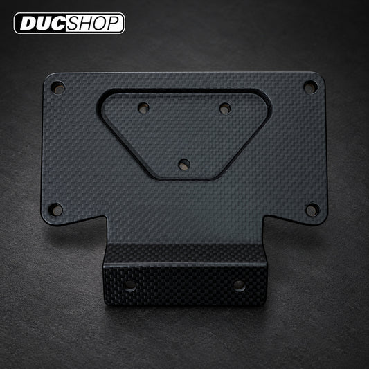 Carbonvani Universal Carbon License Plate Holder – USA — representative product view; check selected option and kit contents | ducshop.com