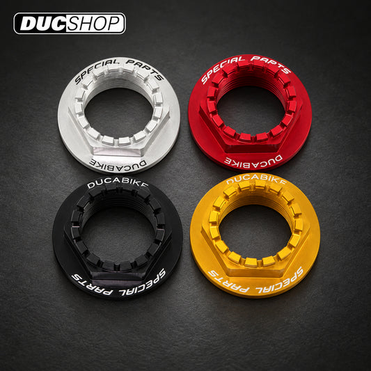 DBK Wheel-Side Rear Axle Nut DPR01 — Ducati — representative product view; check selected option and contents | Axles & Axle Nuts | ducshop.com