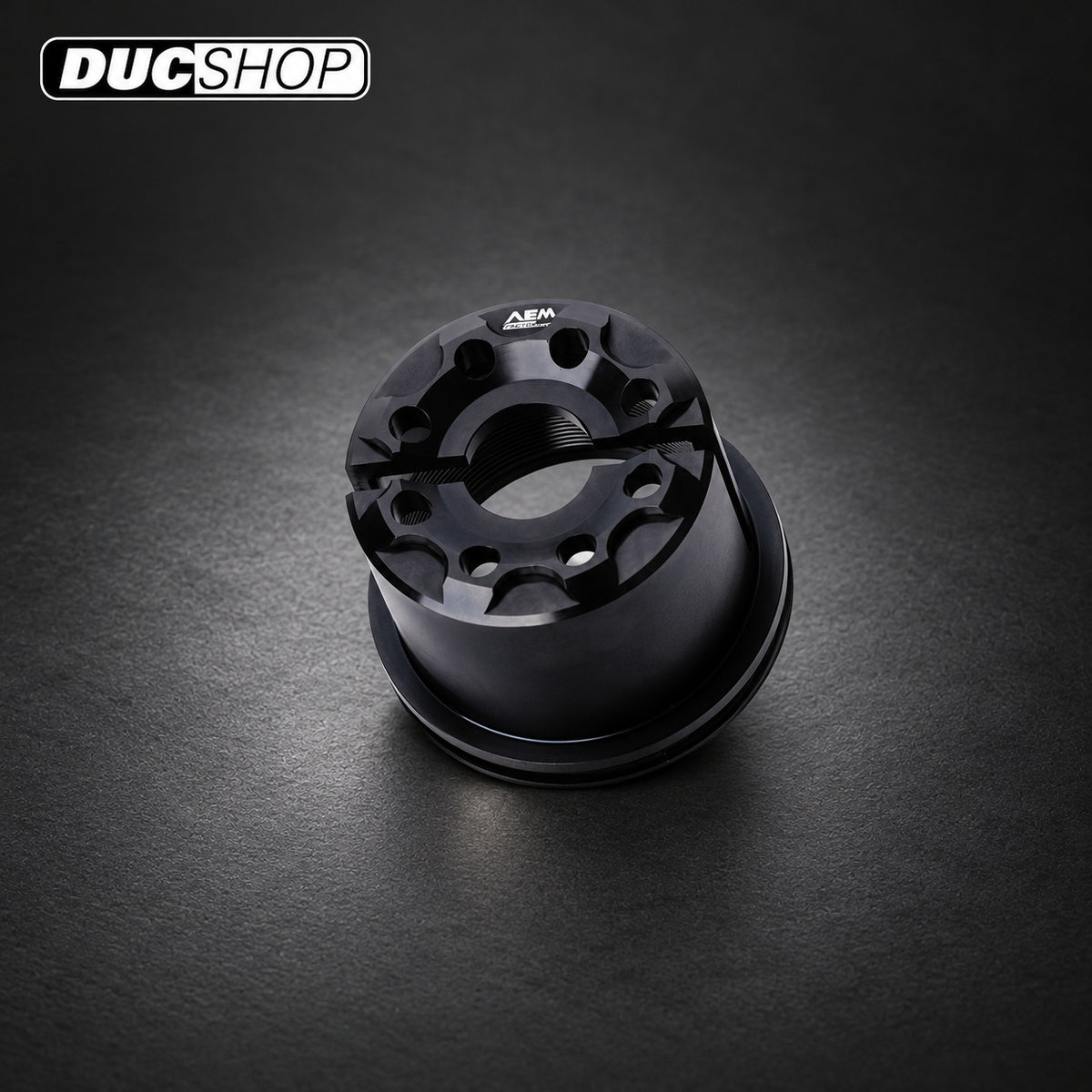 AEM Factory DRILL Aluminum Steering Head Nut DU017 — Ducati — representative product view; see selected option and listing contents | Steering Head Nuts | ducshop.com