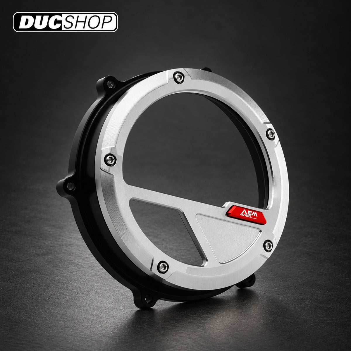 AEM Factory Clear Wet Clutch Cover for the Ducati Panigale / Streetfighter / Multistrada / Diavel V4 / S / Speciale | Wet Clutch Covers | ducshop.com