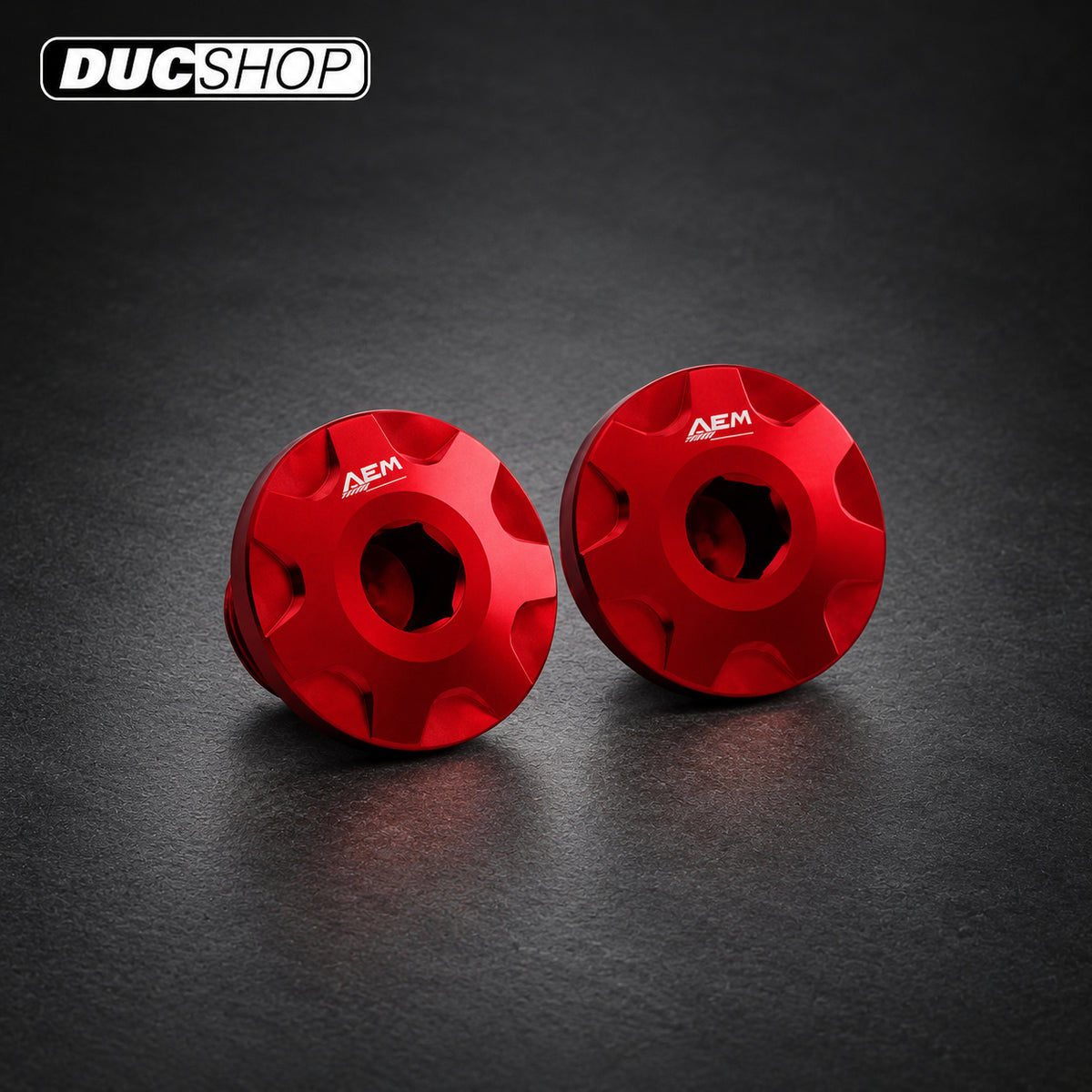 AEM Factory Ergal Main Rearset Bolts For Ducati Diavel / Multistrada V4 / S / Sport — representative product view; see selected option and kit contents | Motorcycle Specific Fasteners | ducshop.com