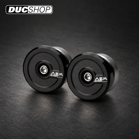 AEM Factory Billet Frame Plug kit for the Diavel V4 | Swingarm Spools | ducshop.com