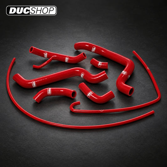 SamcoSport 8 Piece Silicone Coolant Hose Set For Ducati 848 1098 & 1198 | Hose Kits | ducshop.com