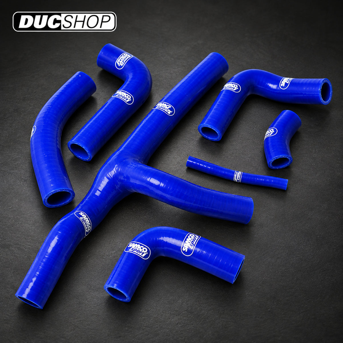 SamcoSport 7 Piece Silicone Coolant Hose Set For Ducati ST2 (1997-03) | Hose Kits | ducshop.com