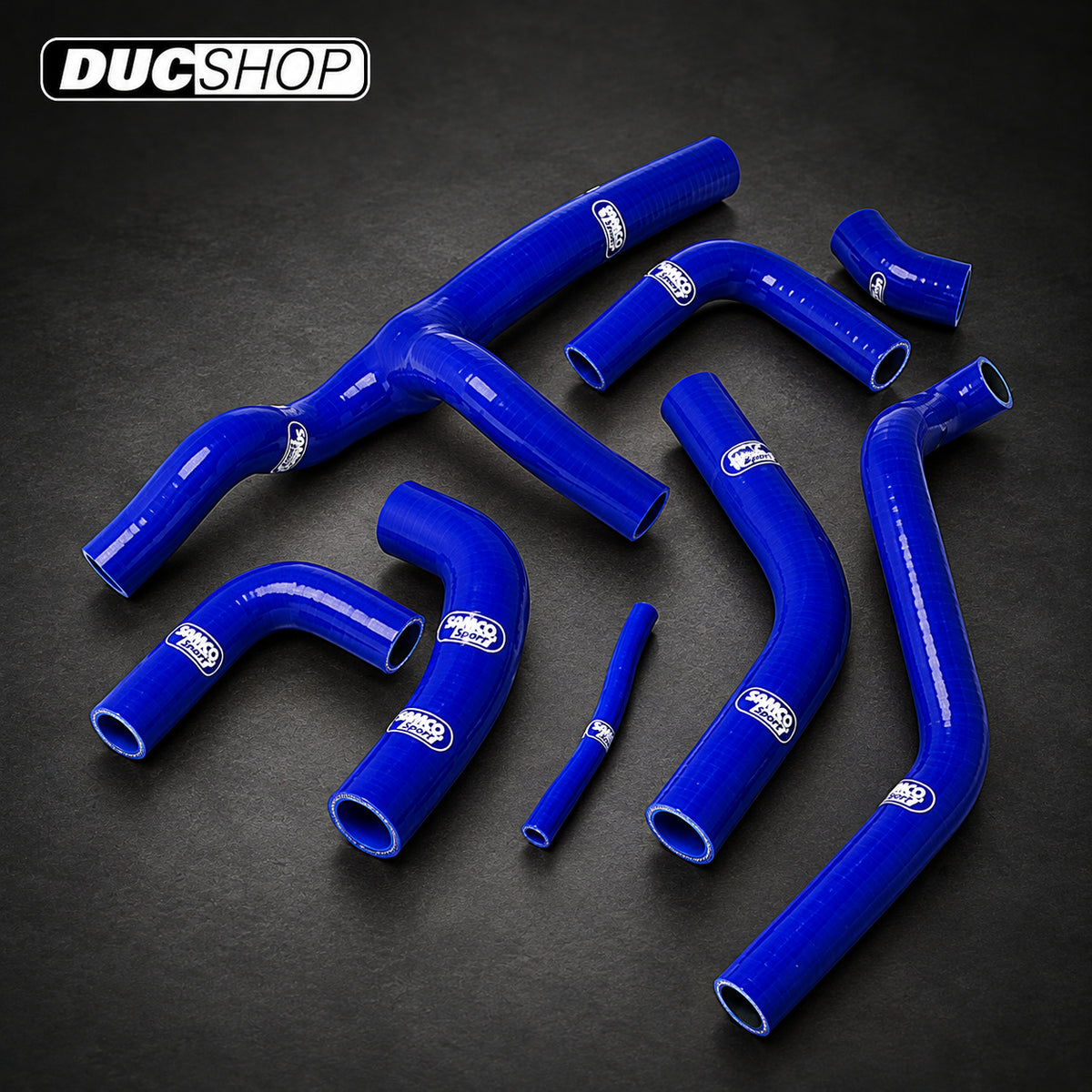 SamcoSport 8 Piece Silicone Coolant Hose Set For Ducati ST4 S (2001-05) | Hose Kits | ducshop.com
