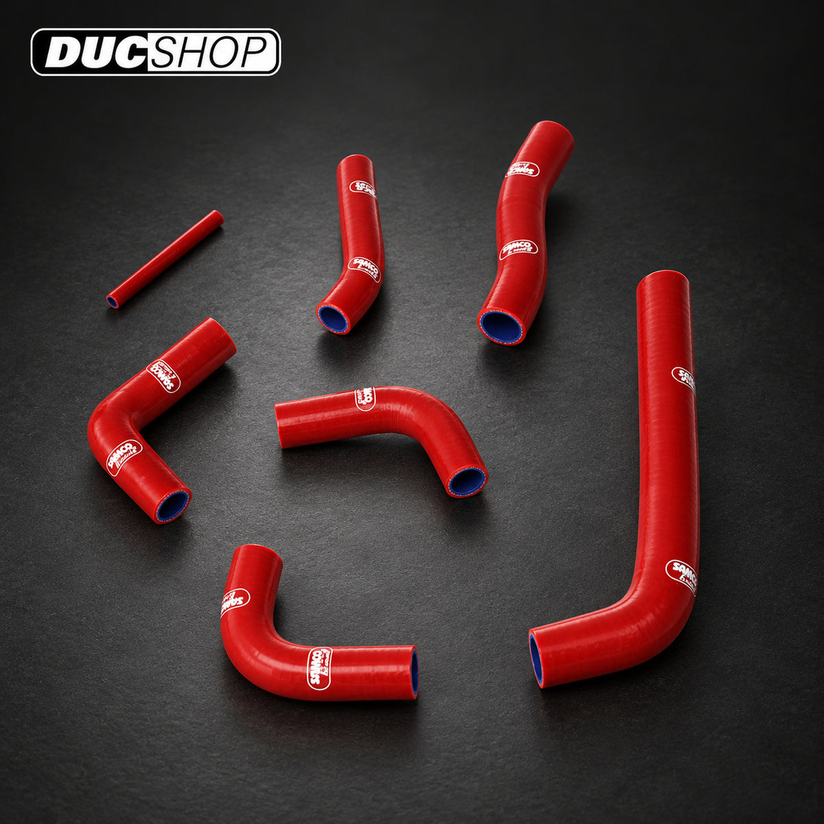 SamcoSport 7 Piece Silicone Coolant Hose Set For Ducati ST3 S (2004-07) | Hose Kits | ducshop.com