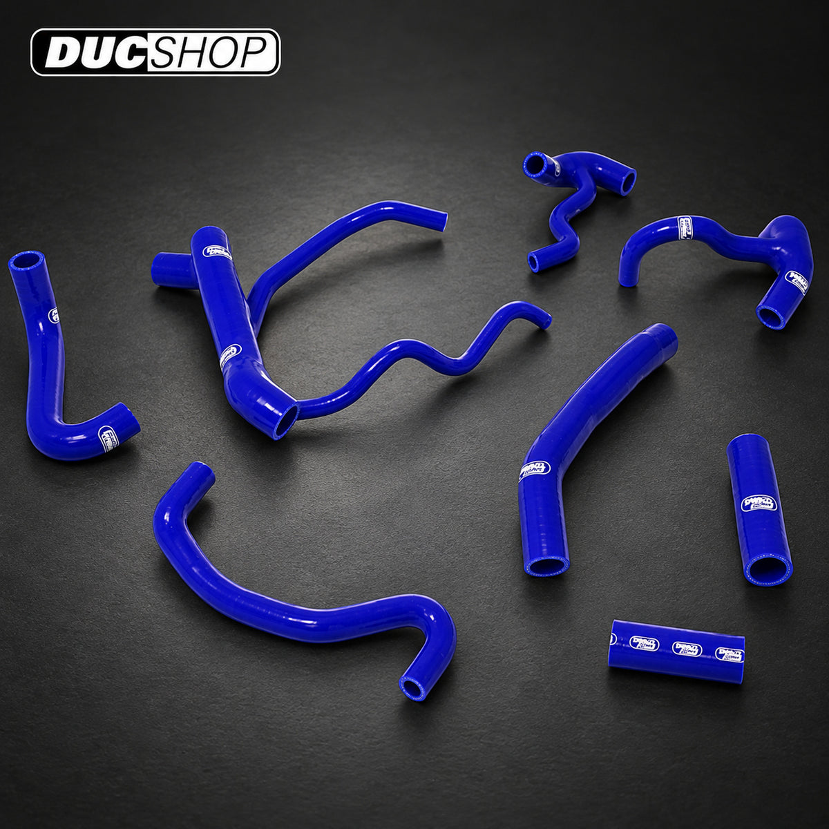 SamcoSport 8 Piece Silicone Coolant Hose Set For Ducati Streetfighter 848 / S & 1098 / S | Hose Kits | ducshop.com